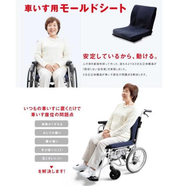 車椅子用クッション モールドシート PAS-MSW-002 ピーエーエス (車椅子クッション 座位保持 腰痛対策 姿勢 体幹 ポジショニング) 介護用品 |  | 01