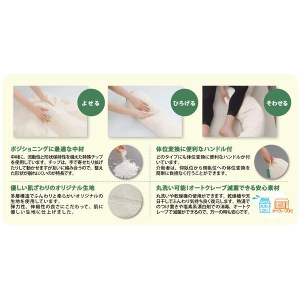 ナーセントEXユー Mサイズ アイ・ソネックス (体位変換 ポジショニングクッション 介護) 介護用品の画像