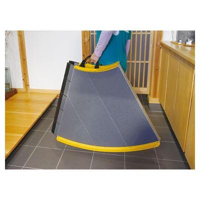 代引き不可) 段差解消スロープ 玄関 Zスロープ 642-100（右） 642-200