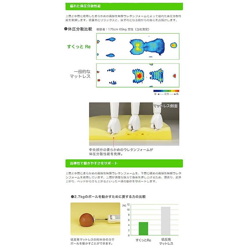 マットレス 床ずれ (代引き不可) アルファプラすくっとRe 通気カバー
