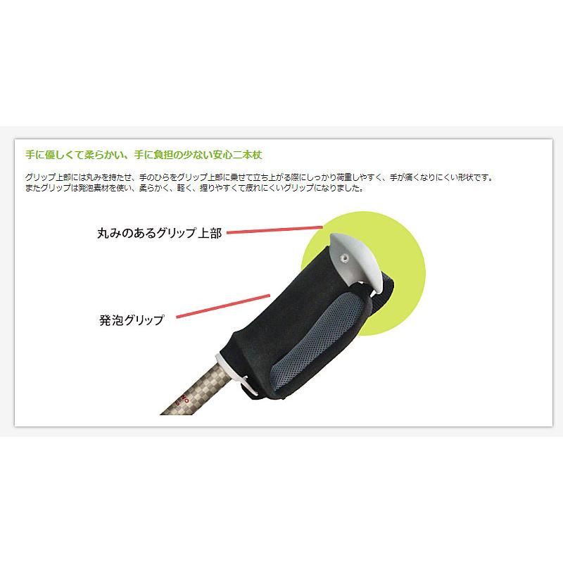 そふと安心2本杖 2本1組 650180　650181　650182 シナノ（ウォーキングポール 高齢者 リハビリ 介護予防) 介護用品 |  | 02