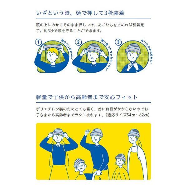 でるキャップ コンパクトタイプ DC-C-01 1枚入 タイカ (避難 簡易 保護帽 防災 災害対策) 介護用品 |  | 02