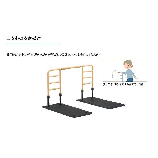 (代引き不可) ルーツエントランス MNTPOE 片手すり仕様 モルテン (手すり 転倒防止 歩行補助 介護) 介護用品