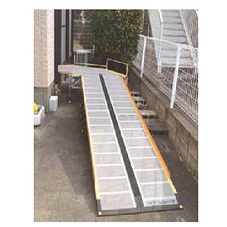 代引き不可) 車いす用横方向乗入れスロープ ケアスロープ JC