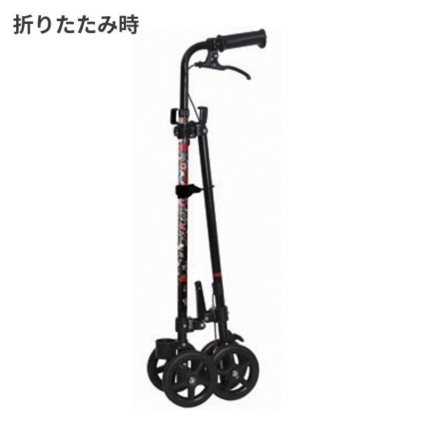 杖 ステッキ おしゃれ 車輪付き ハンドレールステッキII ブーケ WB5134 フジホーム 介護用品 | フジホーム | 02