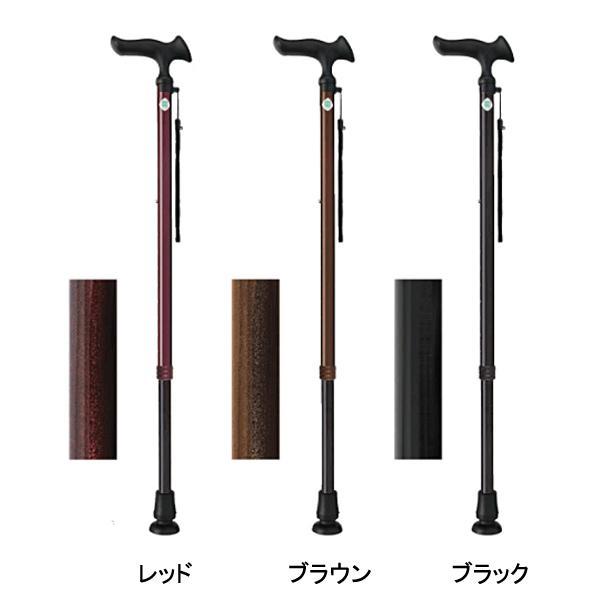 杖 ステッキ おしゃれ 男性 女性 長身 スリムネック 握りやすい かるがも E22 伸縮 フジホーム 介護用品 | フジホーム | 01