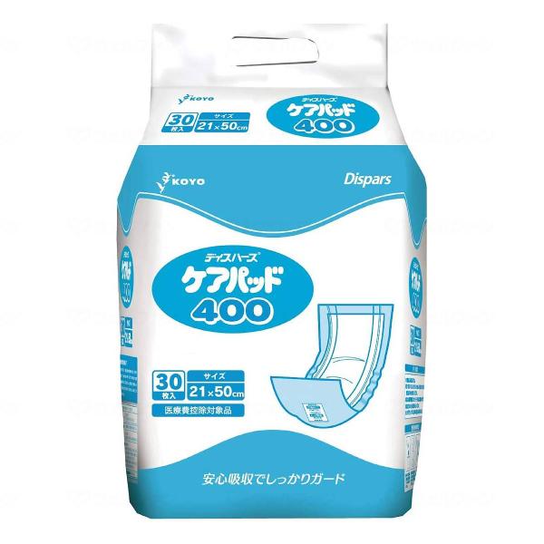大人用紙おむつ用 オンリーワンケア 安心吸収 尿取りパッド ケアパッド400 30枚 光洋 Dispars 介護用品 | Dispars