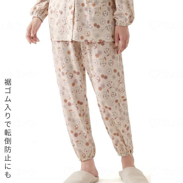 寝巻き 婦人 綿100％着替え楽らくゆったりパジャマ セルヴァン (ねまき 介護服 女性用 部屋着) 介護用品 |  | 05