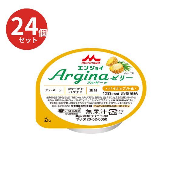 高カロリーゼリー 少量 ハイカロリーゼリー エンジョイArgina（アルギーナゼリー） パイナップル味 0659248 42g×24個入 森永乳業クリニコ 栄養補助食品 高齢者 | 森永乳業