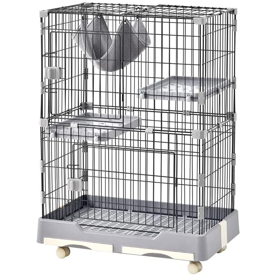 【公式】 C10080-2Sトイレ付き ケージ 2段 ゲージ 猫ケージ キャットケージ キャットゲージ キャットタワー スタジアム 収納 キャスター 付き 【OC3267532140】(114826円)