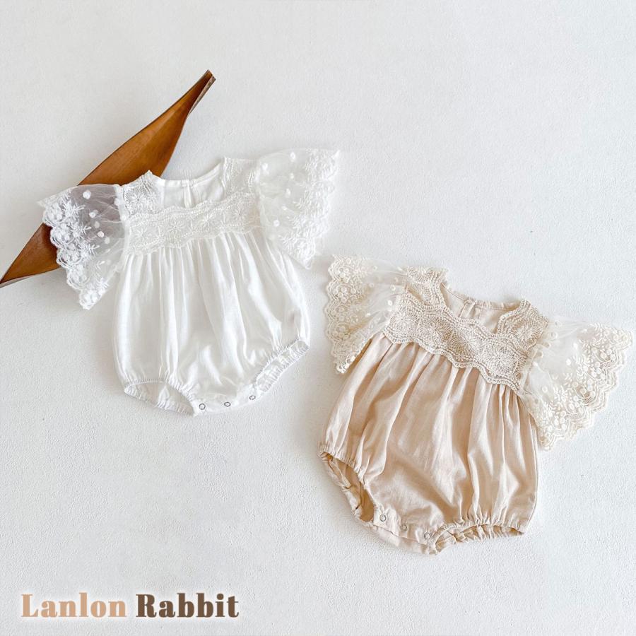 営業 ベビー服 ロンパース チュール レース 刺繍 半袖 ノースリーブ 0歳 1歳 女の子 海外子供服 プレゼント Babylonrooftop Com Au