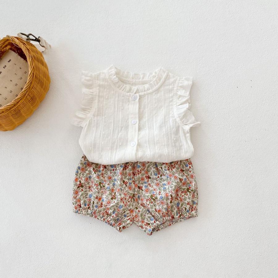 21新発 ベビー服 子供服 ブラウス ショートパンツ ブルマ セット セットアップ ロンパース レース ノースリーブ 0歳 1歳 2歳 女の子 海外子供服 プレゼント Babylonrooftop Com Au