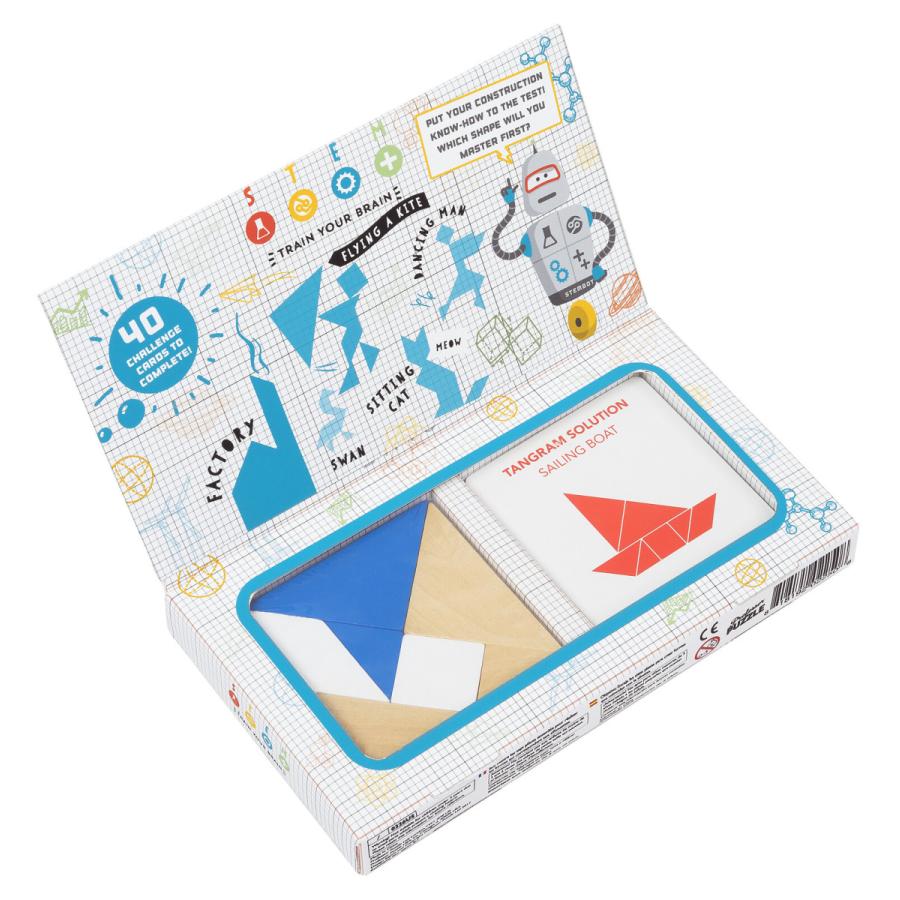 タングラム たんぐらむ パズル 知育 ゲーム おもちゃ 玩具 ガイドブック 子供 出産祝い プレゼント おうち遊び Stem Professorpuzzletangram Lanlon Rabbit 通販 Yahoo ショッピング