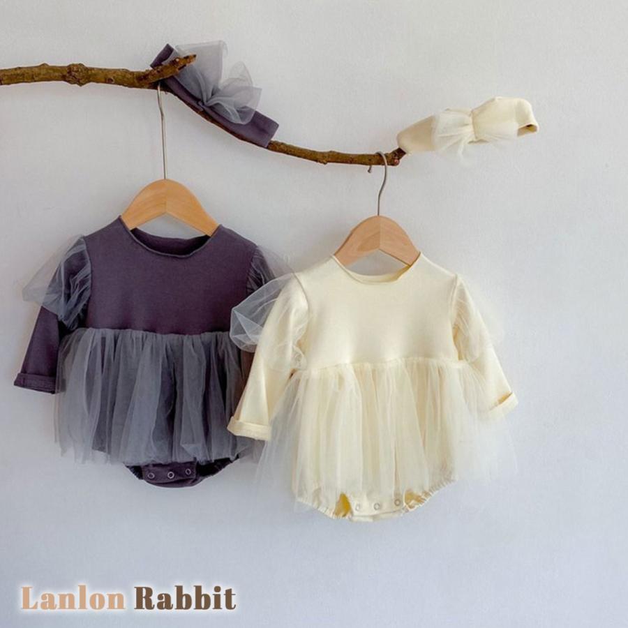 チュール付き ロンパース 春 秋 冬 ベビー ドレス バースデー 誕生日 フォーマル 韓国子供服 長袖 ベビー プレゼント ベビー服 60 70 80 0歳 1歳 2歳 R Rompers Tullepuffsleeves Lanlon Rabbit 通販 Yahoo ショッピング