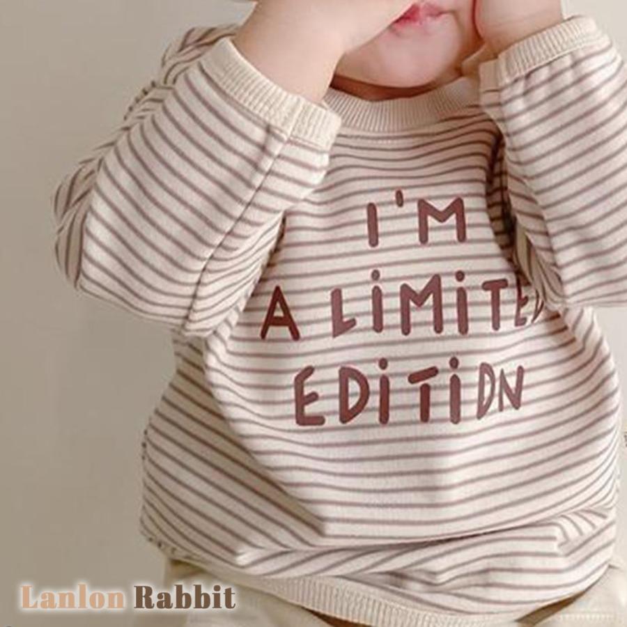 ベビー キッズ ボーダー トップス トレーナー ロゴ ベビー服 子供服 赤ちゃん 子供 秋 冬 春 韓国子供服 男の子 女の子 秋冬 長袖 80 0歳 1歳 R Tops Limitededition Lanlon Rabbit 通販 Yahoo ショッピング