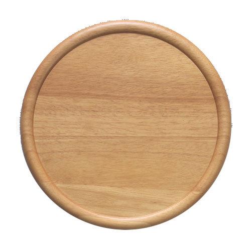 ピザ皿 ライトブラウン 丸型 19.0cm 木製 業務用 食器｜ekisaito