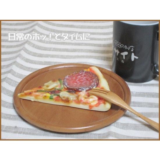 ピザ皿 ライトブラウン 丸型 19.0cm 木製 業務用 食器｜ekisaito｜02