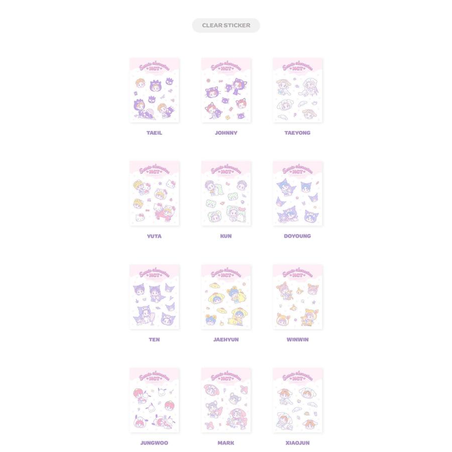 ☆セール☆【即日発送】【 NCT × SANRIO 透明ステッカー＋フォトカード 