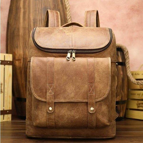 スクエアリュック メンズ メンズファッション レザー リュック レディース 通学バッグ ビジネスリュック Pc収納 通勤用 レザー 多機能 バッグ 旅行 大容量 通学バッグ 通勤 Pf4fe 男女兼用 栄幸商事