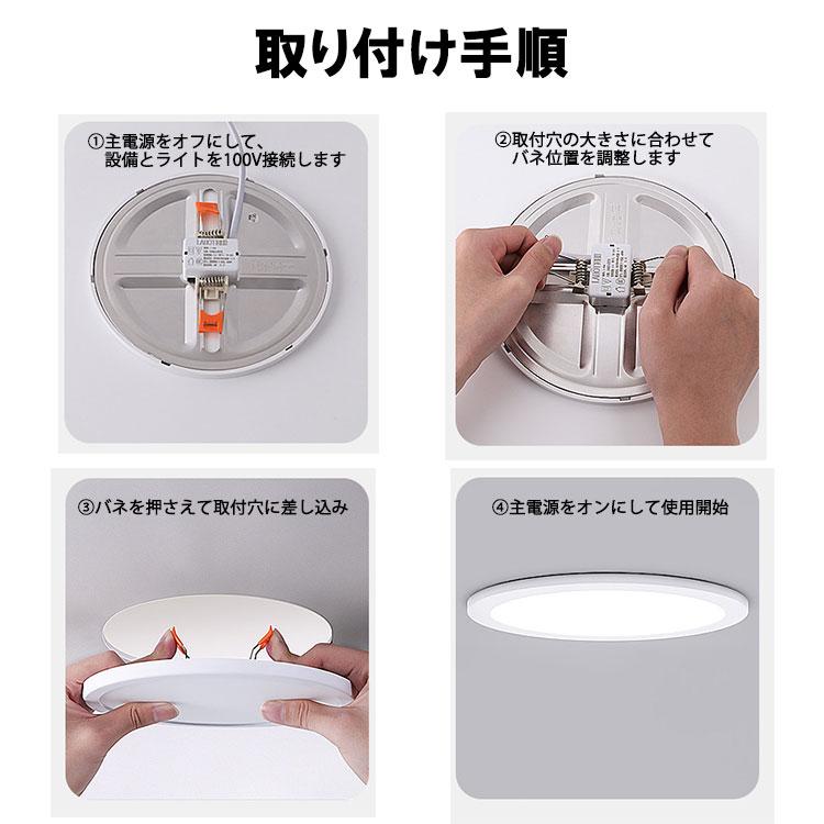 慧光（エコウ） LEDダウンライト 極薄型2cm 埋込穴径φ50〜φ100 適用