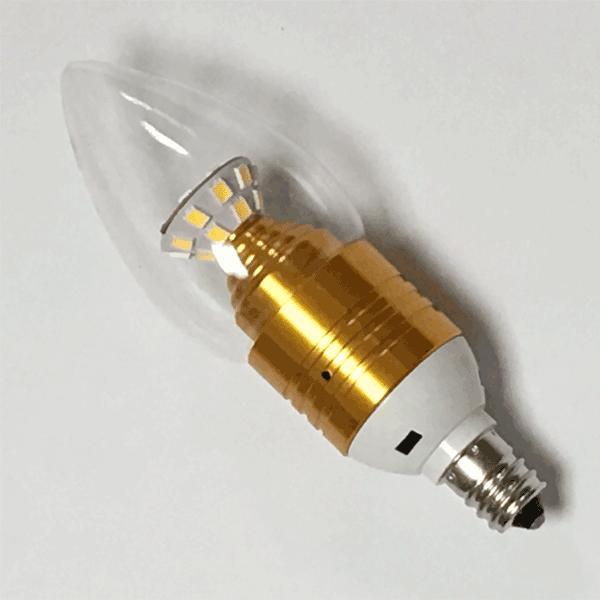 LED電球 E12 シャンデリア球 40W相当 440LM 消費電力5W LED 電球色 E12-CDL-5W-Y｜ekou｜02