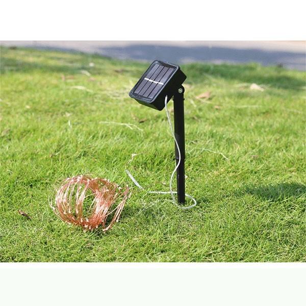 LEDイルミネーションライト LED 防滴 100球 200球 ソーラー 色選択