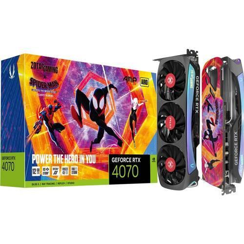 ZOTAC GAMING GeForce RTX 4070 AMP AIRO SPIDER-MAN: Across the Spider-Verse Bundle ZT-D40700F-10SMP