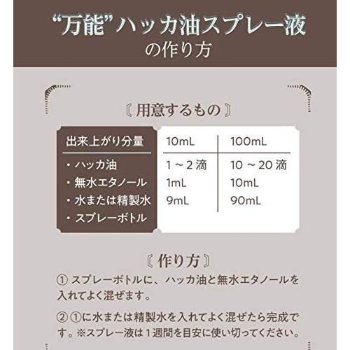 ハッカ油 天然 日本製 100mL 大容量 ハッカ油スプレー ミントオイル メンタオイル 100 | メンタオイル100 | 08
