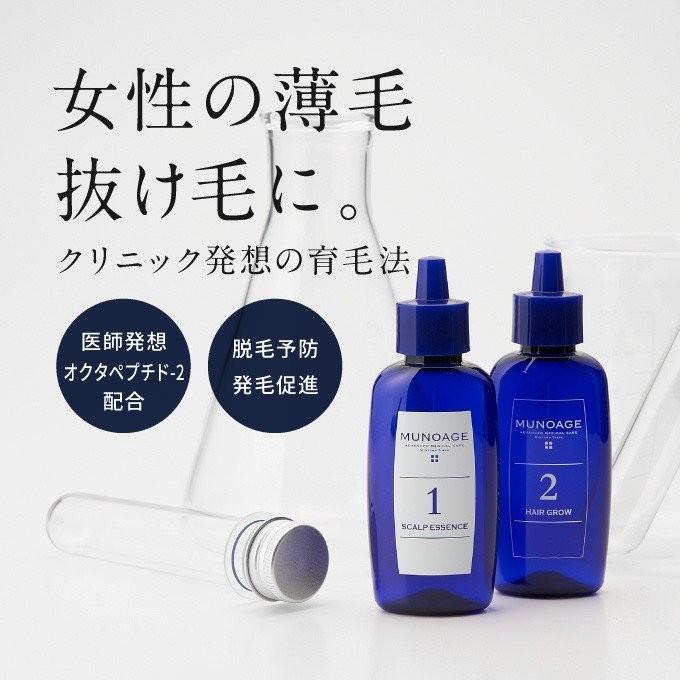 育毛剤 女性用 医薬部外品 ミューノアージュ Wアプローチヘアプログラム 育毛 スカルプケア エクセレントメディカルpaypay店 通販 Paypayモール