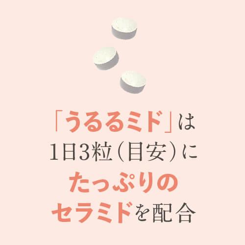 乾燥しがちな方の肌のうるおいを保つ力を高める セラミド サプリ ubuka うるるミド 90粒 機能性表示食品 yff｜ekuserennto｜12