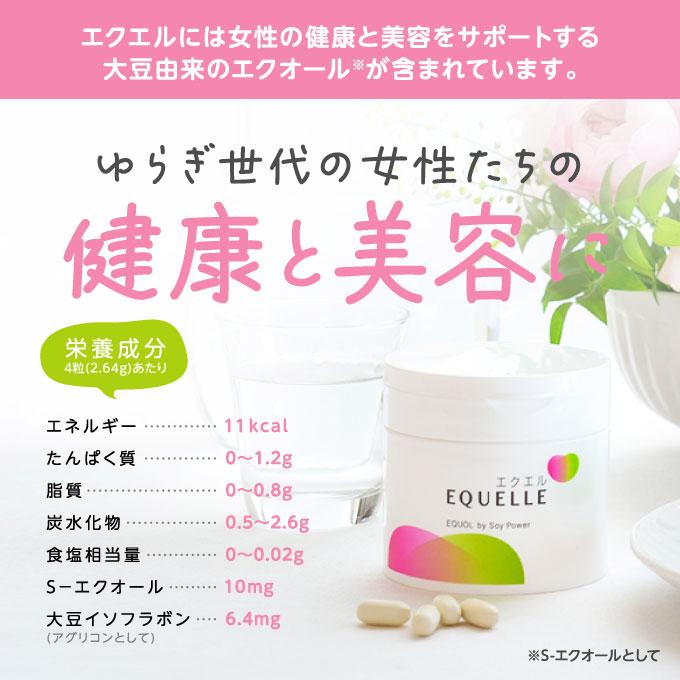 エクエル パウチ 大塚製薬 120粒×4袋 エクオール : エクセレント
