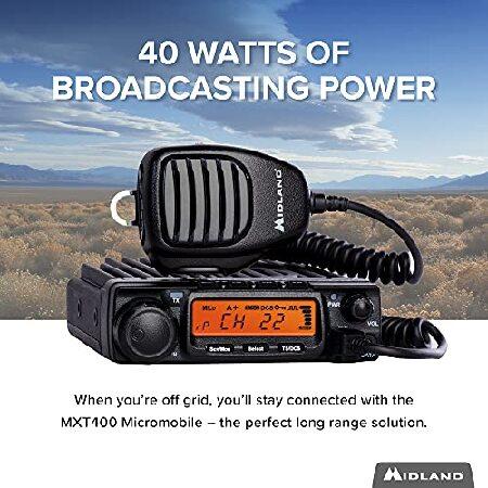 Midland　MXT400　40　Channels　Radio　Watt　Weat　GMRS　Microphone　NOAA　Off　Repeater　Two　Tractors　Boat　Ranches　Way　MicroMobile　Radio　Roading　Outdoor