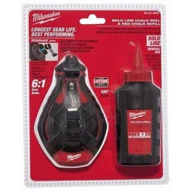 Milwaukee　Tool　48-22-3986　Bold　(3-Pack)　Line　Reel　Chalk