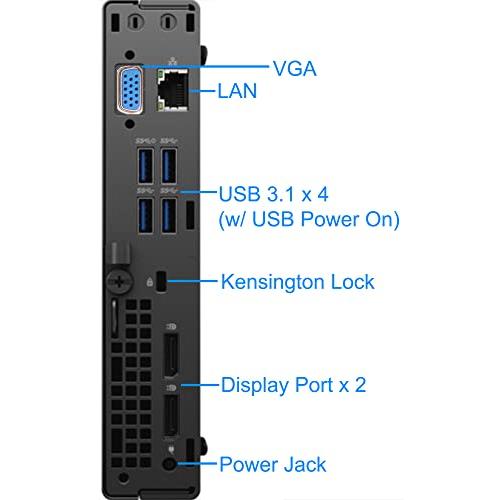 Dell OptiPlex 5090 Micro Desktop Computer， Intel Core i5-10500T Upto 3.8GHz - 16GB RAM， 256GB NVMe SSD， AC Wi-Fi， Bluetooth， USB Type-C， DisplayPort， Intel Micro NVMe i5-10500T USB AC Core Bluetooth， DisplayPort， 16GB Computer， Dell Wi-Fi， RAM， SSD， 5090 Desktop Type-C， - 256GB OptiPlex Upto 3.8GHz