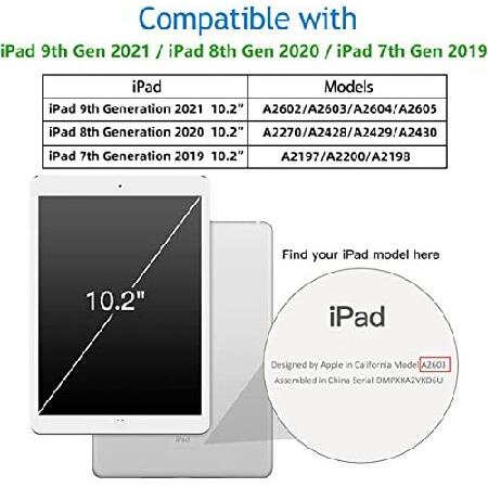 Dteck　iPad　9th　Pockets　7th　Generation　10.2　with　2019,Premium　Case　Hand　Folio　PU　Leather　Apple　Holder　Stand　2020　Cover　2021　Pencil　St　Shoulder　Inch　8th