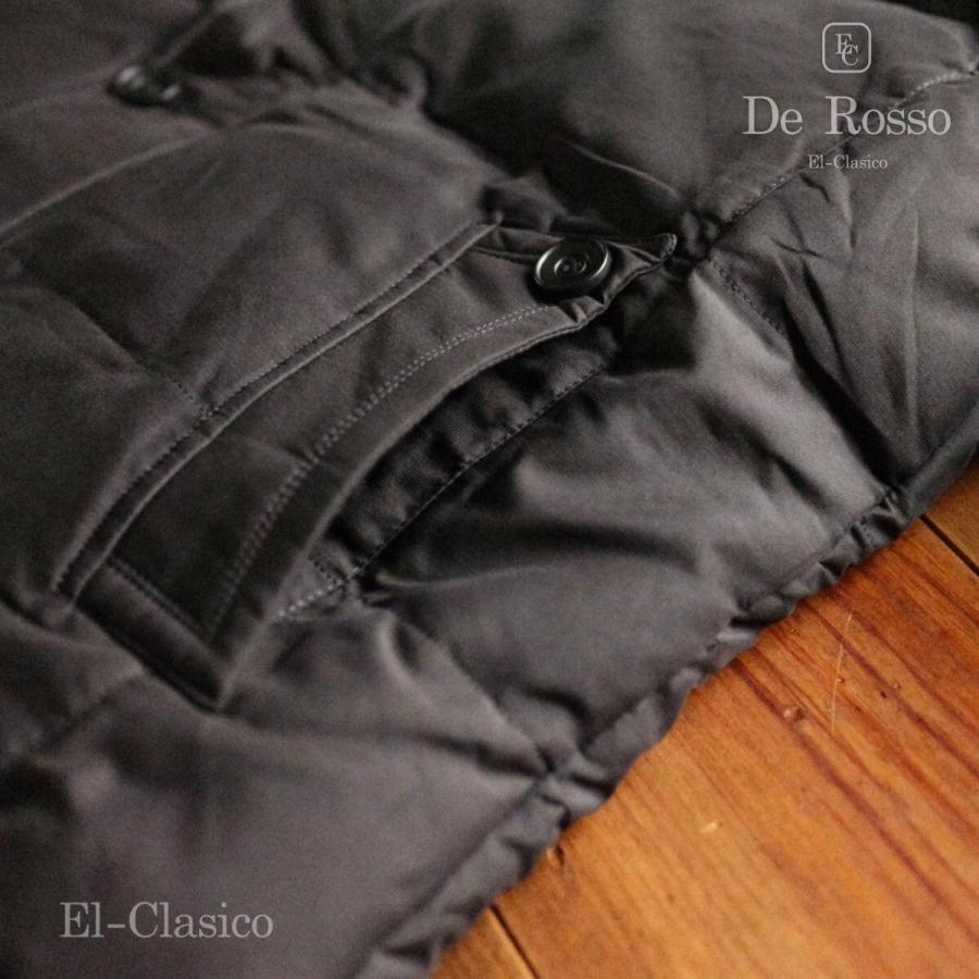 新品*イタリア*De Rosso* フォックスファー 羽毛90% ダウンコート 黒