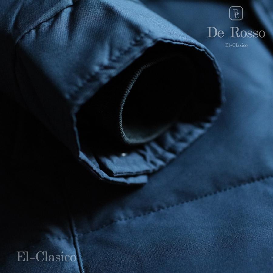 新品*イタリア*De Rosso* フォックスファー 羽毛90% ダウンコート 紺