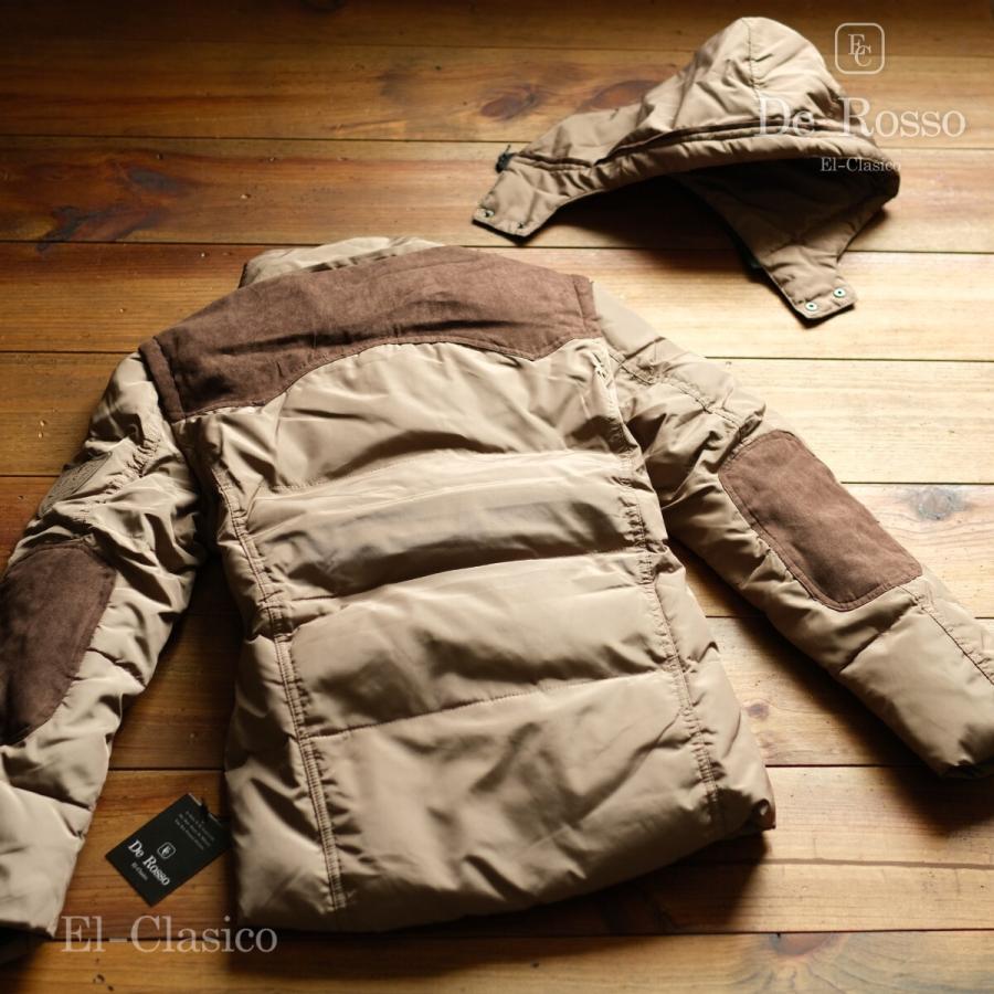 新品□限定 *De Rosso* 白羽毛80% ミリタリー ダウンジャケット カーキ  
