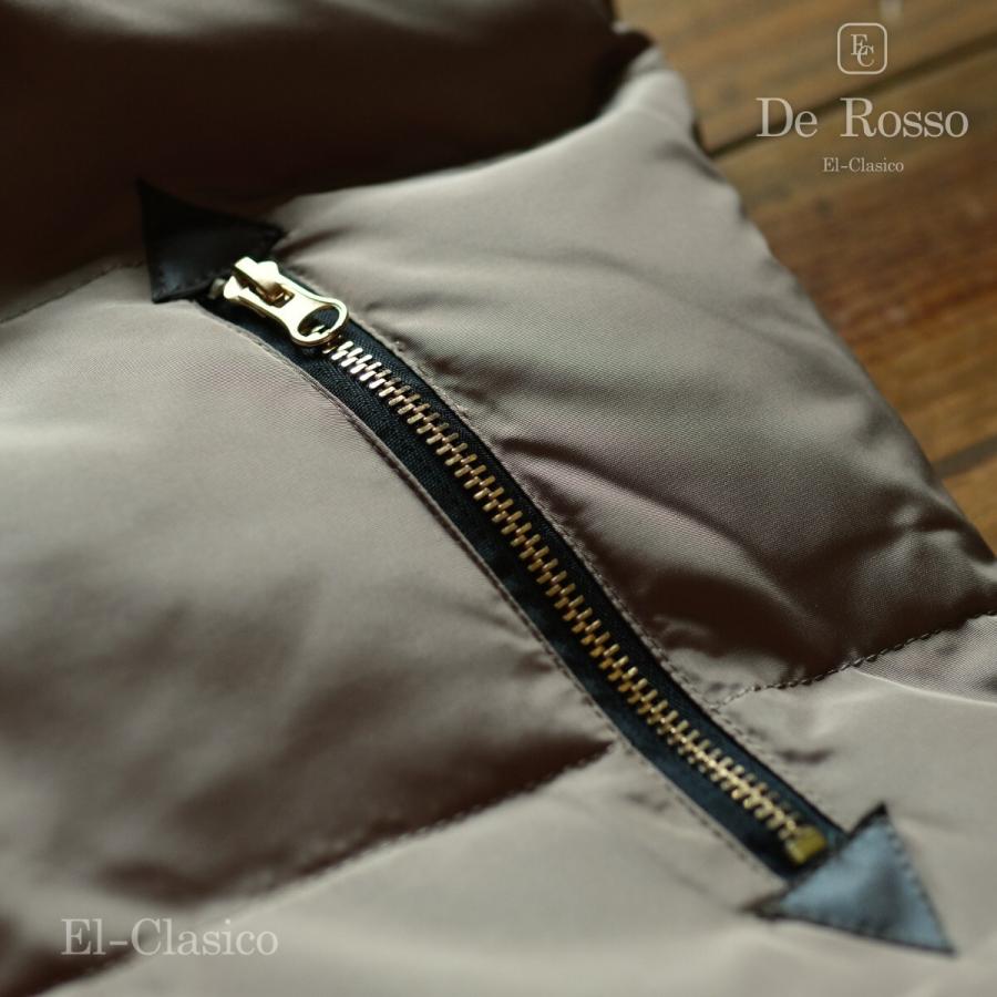 新品□限定 *De Rosso* 白羽毛80% ミリタリー ダウンジャケット カーキ  