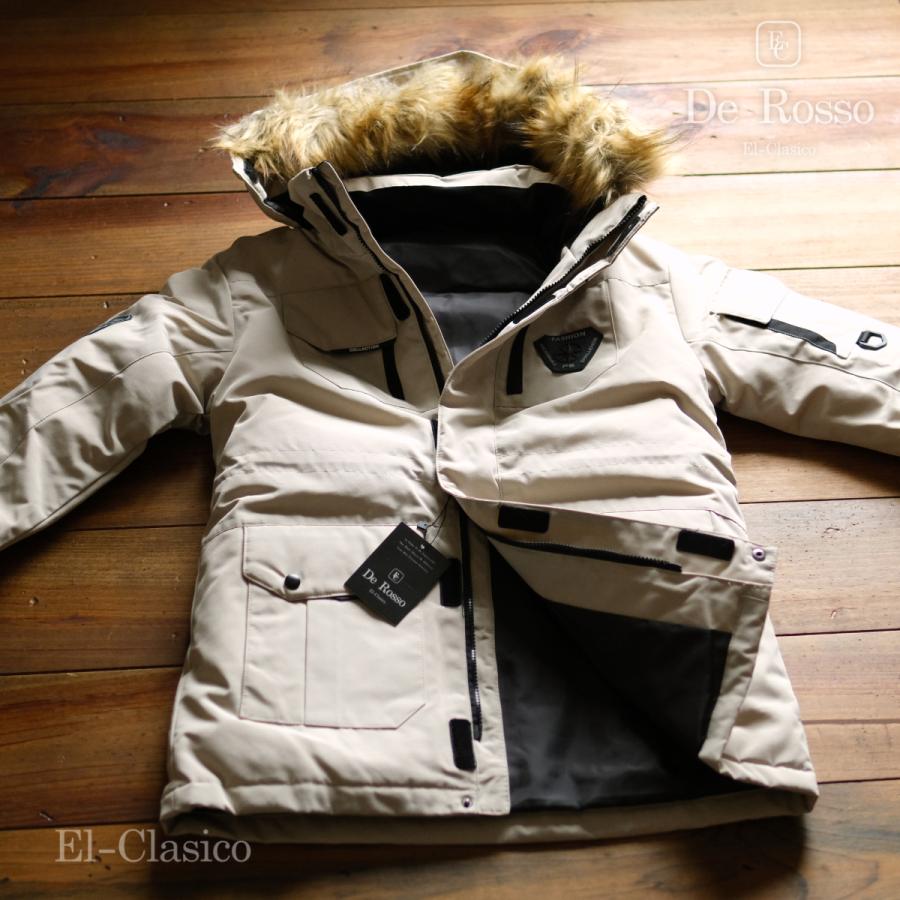 新品*De Rosso* Filling90% ダウンジャケット ベージュ 黒 デロッソ