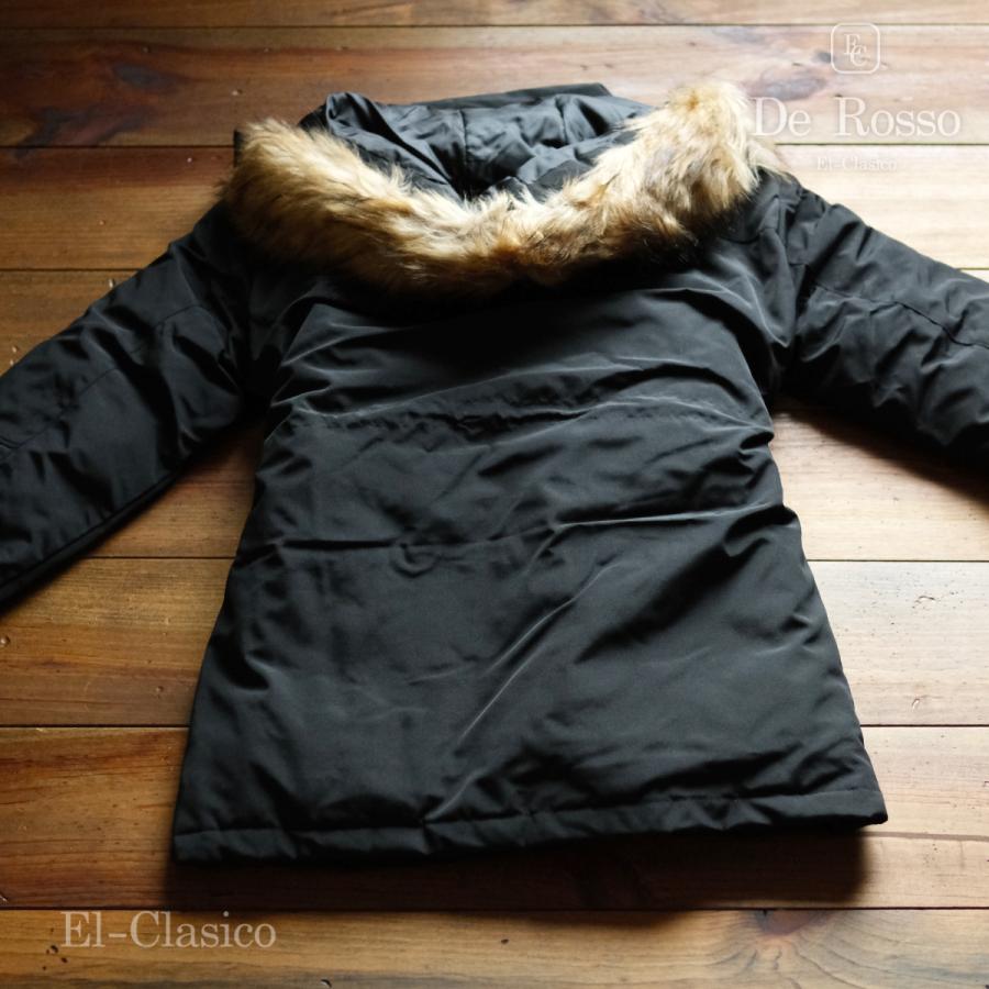 CORSO ROSSO ファー付きダウンコート 新品*De Rosso* Filling90% ダウンジャケット ワイン 赤 デロッソ 防寒