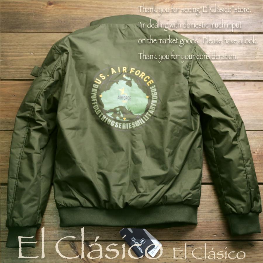 新品□USエアフォース*ボア付き フライトジャケット MA-1 緑 □メンズ 