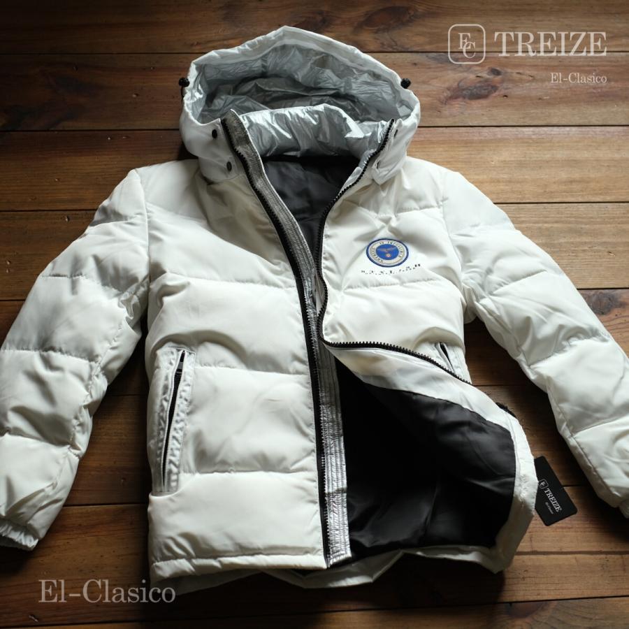 新品*フランス*-TREIZE-トレイズ* 白羽毛80% ミリタリー ダウン