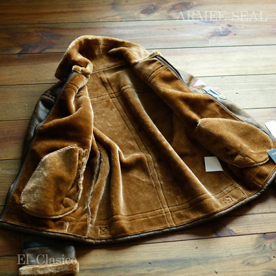 新品*フランス*ARMEE SEAL* B-3 ボア フライト ムートンジャケット