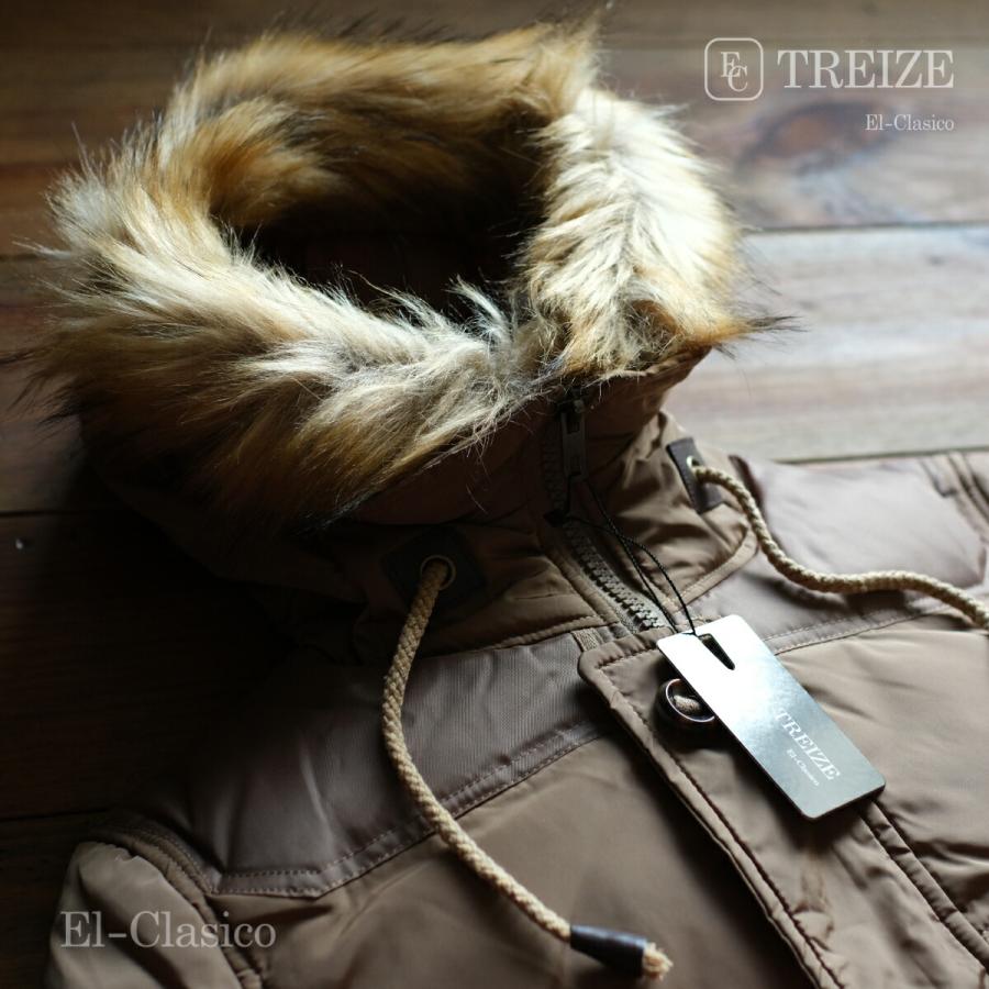 新品□フランス*TREIZE*トレイズ フライト ダウンジャケット カーキ 