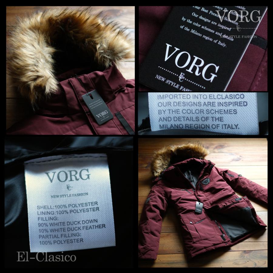新品*イタリア VORG* Filling90% ダウンジャケット ワイン 赤 ヴォーグ
