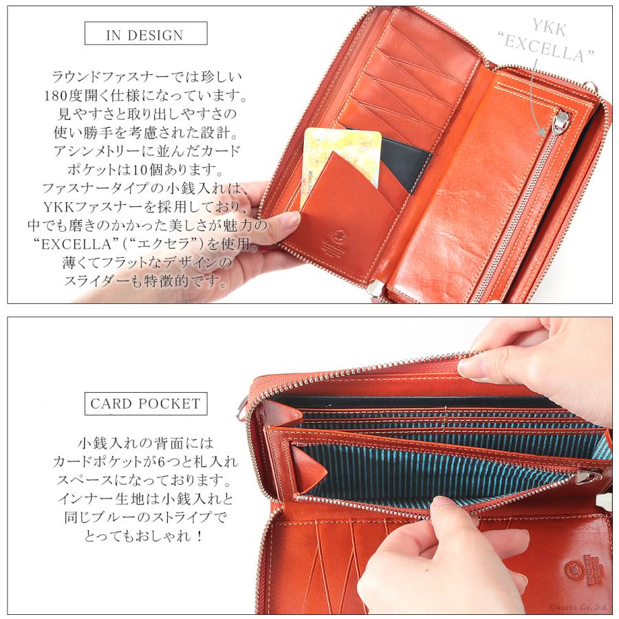 財布 メンズ 長財布 フルオープンラウンドファスナー 本革 ヤンキー社