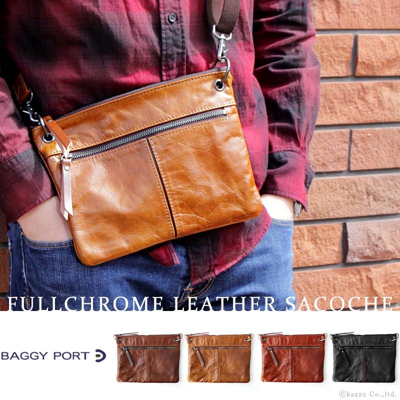 サコッシュ メンズ 革 本革 レザー ショルダーバッグ 薄マチ 薄い ミニショルダーバッグ 2way クラッチバッグ Baggy Port Mth 3113 Baggyport Mth 3113 バッグ 財布 El Diablo 通販 Yahoo ショッピング