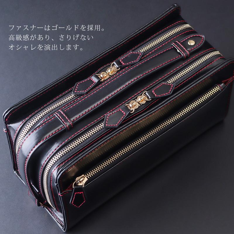 送料無料カード決済可能 馬革 ダブルファスナー Wファスナー セカンド