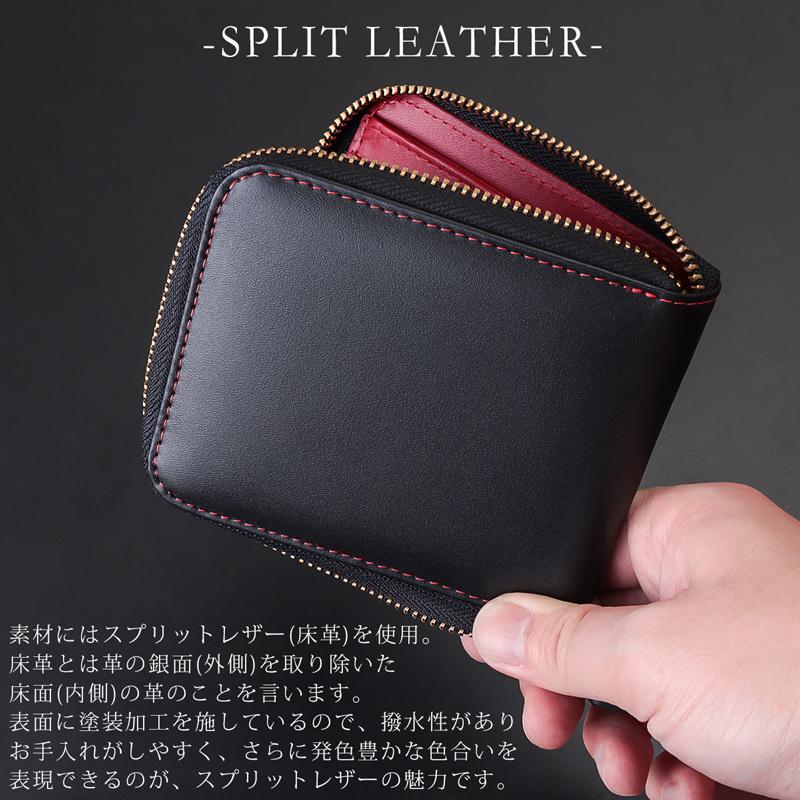 二つ折り財布 メンズ 折り財布 革 ラウンドファスナー 赤 青 黒 人気 ブランド Diablo かっこいい ディアブロ おすすめ おしゃれ 人気no 1 牛革 Ka 514 Mlb 馬革